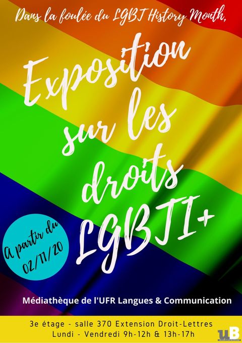 Bibliographie autour de l'exposition sur les Droits LGBTI+ (22/11/2022)
