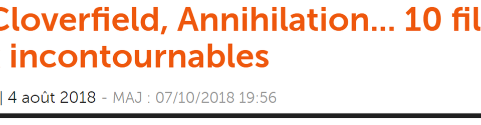 Cover ÉCRAN LARGE : Okja, Cloverfield, Annihilation... 10 films Netflix incontournables