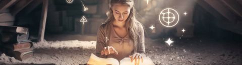 A Girl With a Magical book