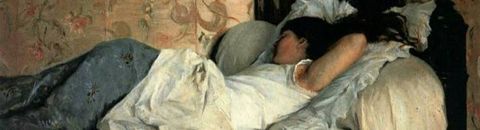 Une femme qui dort